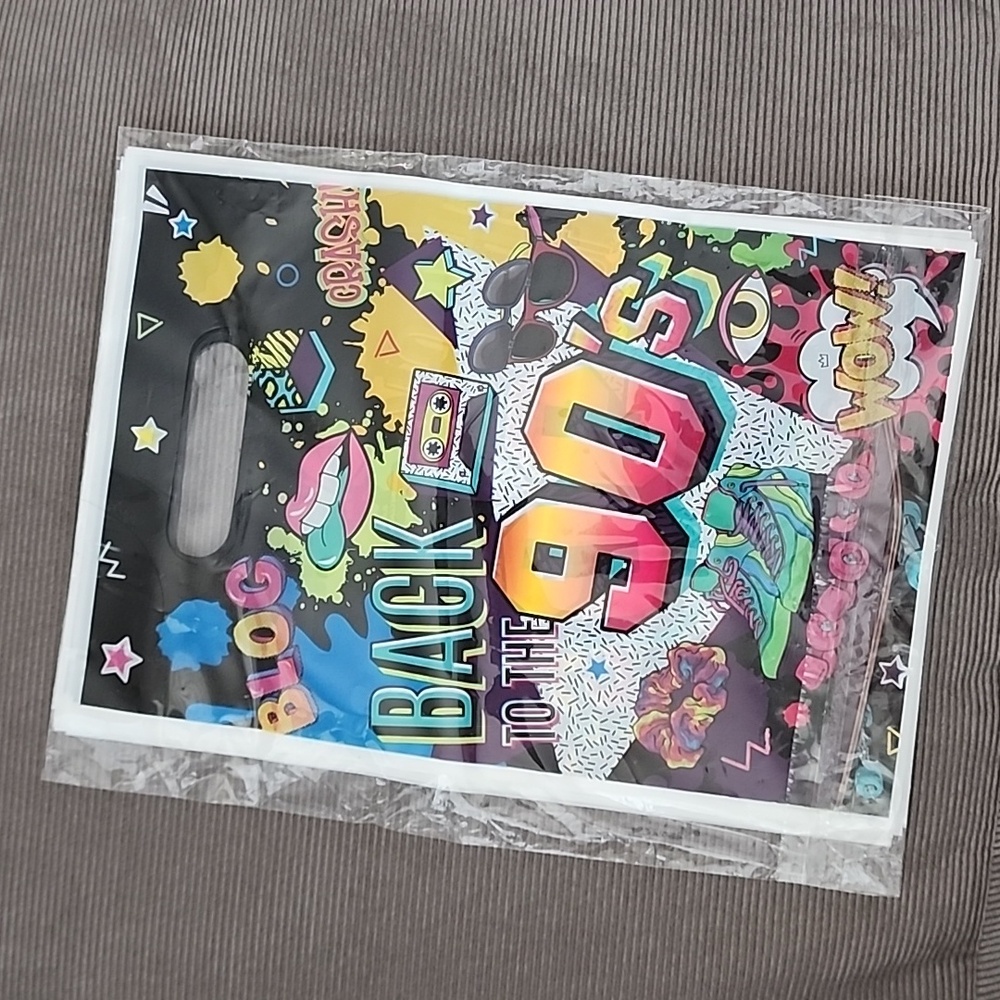 25 Party Favor Bag 90s Theme
